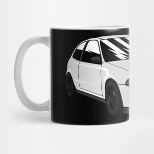 white Civic EG6 Mug